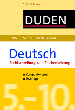 SMS Deutsch – Rechtschreibung und Zeichensetzung 5.-10. Klasse von Hock,  Birgit