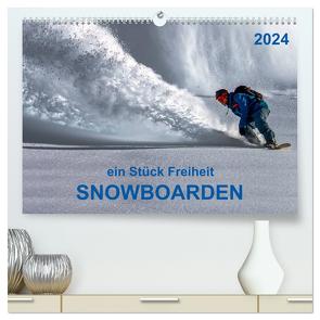 Snowboarden – ein Stück Freiheit (hochwertiger Premium Wandkalender 2024 DIN A2 quer), Kunstdruck in Hochglanz von Roder,  Peter