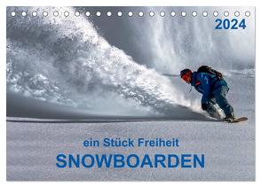 Snowboarden – ein Stück Freiheit (Tischkalender 2024 DIN A5 quer), CALVENDO Monatskalender von Roder,  Peter