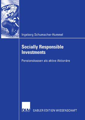 Socially Responsible Investments von Schumacher-Hummel,  Ingeborg