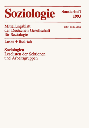 Sociologica von Schäfers,  Bernhard (Hrsg.)