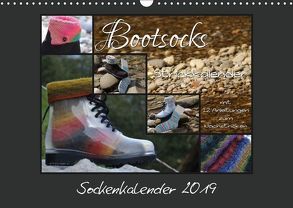Sockenkalender Bootsocks 2019 (Wandkalender 2019 DIN A3 quer) von myohrengarn.ch, und Viola Borer,  Denise