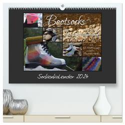 Sockenkalender Bootsocks 2024 (hochwertiger Premium Wandkalender 2024 DIN A2 quer), Kunstdruck in Hochglanz von und Viola Borer,  myohrengarn.ch,  Denise