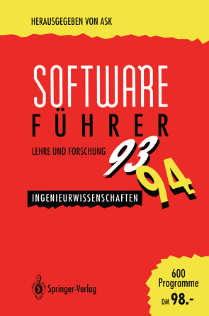 Software-Führer ’93/’94 Lehre und Forschung von ASK Akadem.Software Kooperat., Markert,  V.