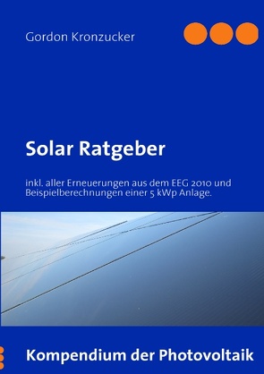 Solar Ratgeber von Kronzucker,  Gordon
