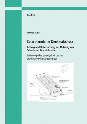 Solarthermie im Denkmalschutz. Beitrag und Untersuchung zur Nutzung von Schiefer als Direktabsorber. von Duzia,  Thomas