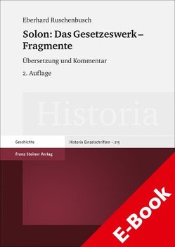 Solon: Das Gesetzeswerk – Fragmente von Bringmann,  Klaus, Ruschenbusch (†),  Eberhard