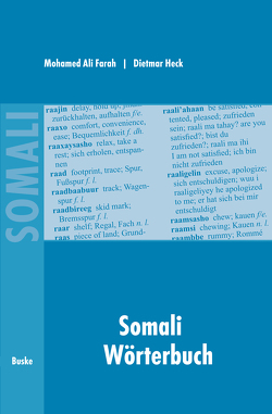 Somali Wörterbuch von Farah,  Mohamed Ali, Heck,  Dietmar