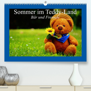 Sommer im Teddy-Land. Bär und Freunde (Premium, hochwertiger DIN A2 Wandkalender 2023, Kunstdruck in Hochglanz) von Stanzer,  Elisabeth