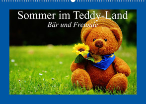 Sommer im Teddy-Land. Bär und Freunde (Wandkalender 2023 DIN A2 quer) von Stanzer,  Elisabeth