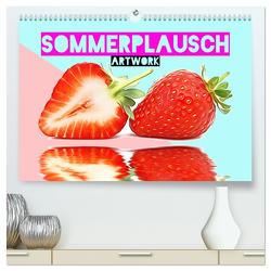 Sommerplausch – Artwork (hochwertiger Premium Wandkalender 2024 DIN A2 quer), Kunstdruck in Hochglanz von Brunner-Klaus,  Liselotte