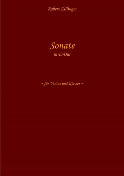 Sonate in E-Dur von Lillinger,  Robert