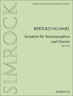 Sonatine für Tenorsaxophon und Klavier von Hummel,  Bertold