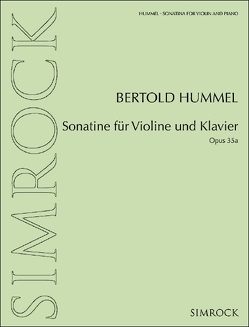 Sonatine für Violine und Klavier von Hummel,  Bertold