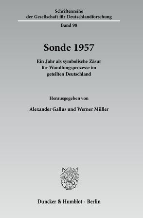 Sonde 1957. von Gallus,  Alexander, Mueller,  Werner