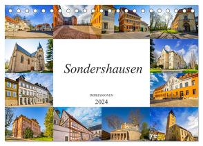 Sondershausen Impressionen (Tischkalender 2024 DIN A5 quer), CALVENDO Monatskalender von Meutzner,  Dirk