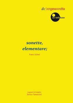 sonette, elementare; von Scharl,  Franz