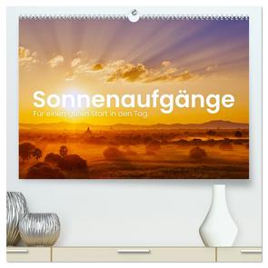Sonnenaufgänge – Für einen guten Start in den Tag. (hochwertiger Premium Wandkalender 2024 DIN A2 quer), Kunstdruck in Hochglanz von SF,  SF