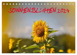 Sonnenblumen 2024 (Tischkalender 2024 DIN A5 quer), CALVENDO Monatskalender von Geduldig,  Bildagentur