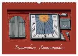 Sonnenuhren – Sonnenstunden (Wandkalender 2024 DIN A3 quer), CALVENDO Monatskalender von Keller,  Angelika