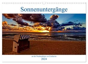 Sonnenuntergänge, an der Nordseeküste vor Cuxhaven (Wandkalender 2024 DIN A3 quer), CALVENDO Monatskalender von / Detlef Thiemann,  DT-Fotografie