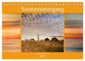 Sonnenuntergang an der Ostsee (Tischkalender 2024 DIN A5 quer), CALVENDO Monatskalender von Deter,  Thomas