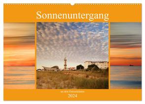 Sonnenuntergang an der Ostsee (Wandkalender 2024 DIN A2 quer), CALVENDO Monatskalender von Deter,  Thomas