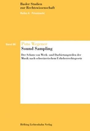 Sound Sampling (inkl. CD-ROM) von Wegener,  Poto