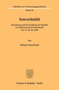 Souveränität. von Quaritsch,  Helmut