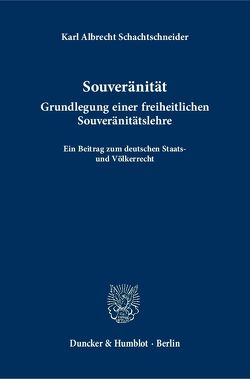 Souveränität. von Schachtschneider,  Karl Albrecht
