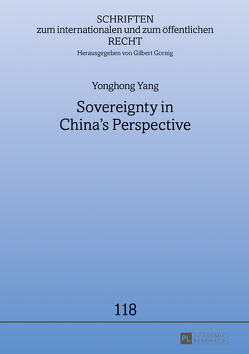 Sovereignty in China‘s Perspective von Yang,  Yonghong