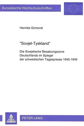 «Sovjet-Tyskland» von Girmond,  Henrike