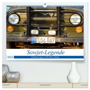 Sowjet-Legende – Der Geländewagen UAZ-469 in Kuba (hochwertiger Premium Wandkalender 2024 DIN A2 quer), Kunstdruck in Hochglanz von von Loewis of Menar,  Henning