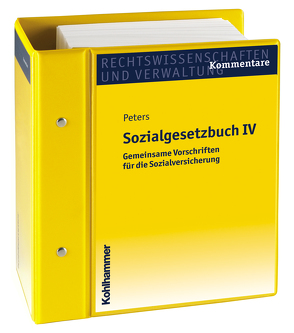 Sozialgesetzbuch IV von Hommel,  Hubertus, Peters,  Horst, Raum,  Bertram