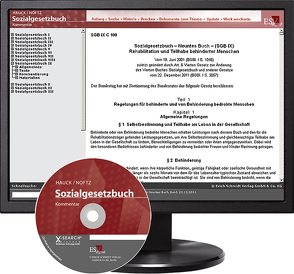 Sozialgesetzbuch (SGB) IX: Rehabilitation und Teilhabe behinderter Menschen – Einzelbezug von Belz,  Christian, Götze,  Bernd, Gutzler,  Stephan, Hauck,  Karl, Masuch,  Peter, Mushoff,  Tobias, Noftz,  Wolfgang, Oppermann,  Dagmar, Schneider,  Egbert, Stotz,  Christian, Süsskind,  Bettina, Titze,  Wolfgang