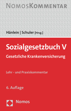 Sozialgesetzbuch V von Hänlein,  Andreas, Schuler,  Rolf