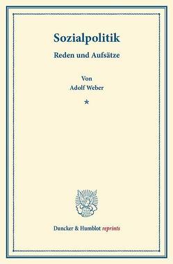 Sozialpolitik. von Weber,  Adolf
