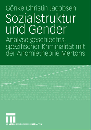 Sozialstruktur und Gender von Jacobsen,  Gönke Christin