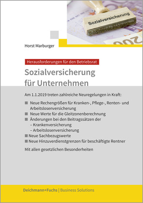 Sozialversicherung für Unternehmen von Marburger,  Horst