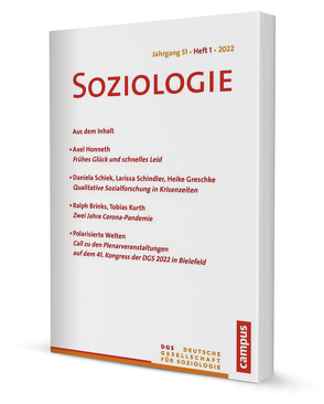 Soziologie 1/2022 von Baecker,  Dirk, Lange,  Karin, Nissen,  Sylke