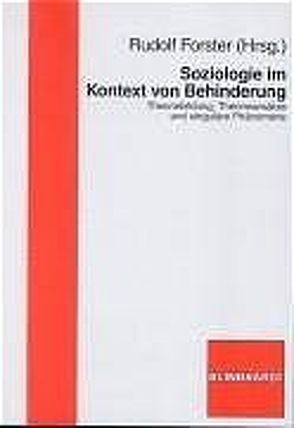 Soziologie im Kontext von Behinderung von Forster,  Rudolf