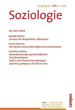 Soziologie 2.2008 von Vobruba,  Georg