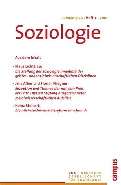 Soziologie 3.2010 von Vobruba,  Georg