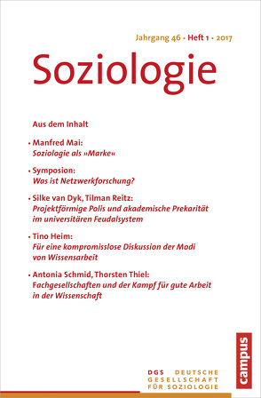 Soziologie 1.2017 von Vobruba,  Georg