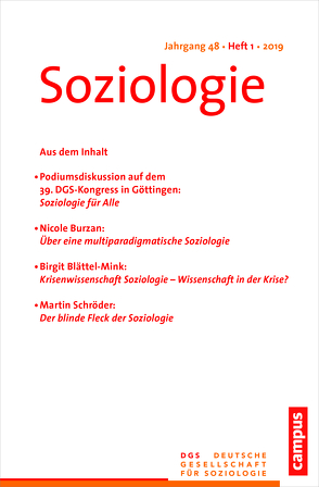Soziologie 1/2019 von Farzin,  Sina