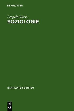 Soziologie von Wiese,  Leopold