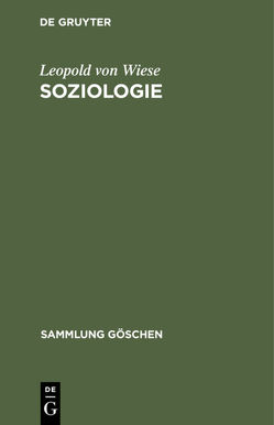 Soziologie von Wiese,  Leopold von