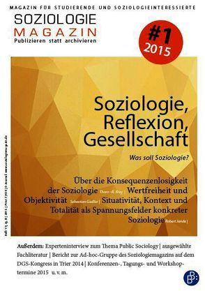 Soziologiemagazin 1/2015 von Soziologiemagazin