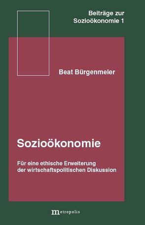 Sozioökonomie von Bürgenmeier,  Beat