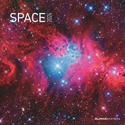 Space 2024 – Broschürenkalender 30×30 cm (30×60 geöffnet) – Kalender mit Platz für Notizen – Weltraum – Bildkalender – Wandplaner – Wandkalender
